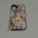 Halloween Cases for iPhone 17, Cute Kawaii Aesthetic Trendy Skeleton Floral Phone Cover Protective Shockproof Phone Case Skull