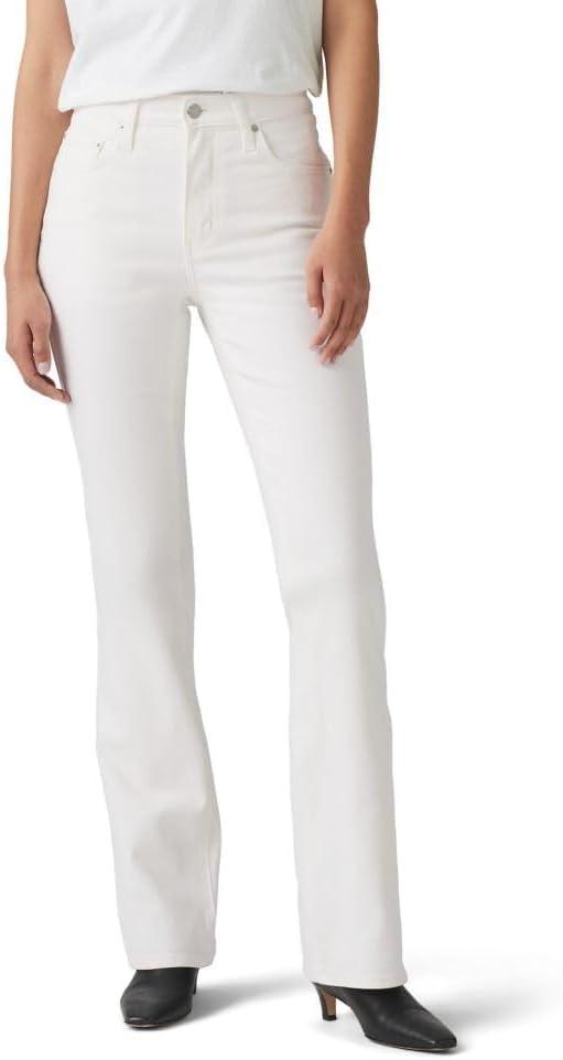 Levi's Women's 725 High Rise Bootcut Jeans (32 Short, Soft Clean White)