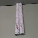 2 Pieces HeloHo Peel and Stick Wallpaper Light Pink Floral Leaf Wall Paper Self Adhesive Removable Waterproof Contact Paper for Bathroom Living Room Bedroom Decor 15.35" X 78.7"