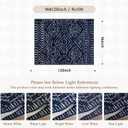 Wonnitar Moroccan 8x10 Rug Living Room Area Rugs, Washable Blue Bedroom Rug, Non-Slip Large Soft Non-Shedding Ultra-Thin Farmhouse Boho Throw Carpet for Dining Table Office Mudroom (Blue,8'x10')