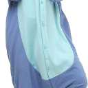 Unisex-Adult Animal Onesies Pajamas Halloween Costume Cosplay Funny Christmas Party Wear Daily Carton Outfit (Large, Blue)