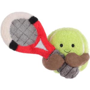 Apricot Lamb Happy Tennis Stuffed Animals for Kids, Soft Cute Plush Toys for Baby Girl and Boy, Fluffy Happy Tennis