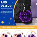 Remuuly Cheer Pom Pom Keychain Cheerleader Gifts Cheerleading Keyring Charm Foil with Keychain Hooks for Women Accessories