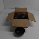 Teivio 16-Piece Kitchen Plastic Wheat Straw Dinnerware Set, Service for 4, Dinner Plates, Dessert Plate, Cereal Bowls, Cups, Unbreakable Plastic Outdoor Camping Dishes, Black