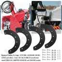 302565MA 327072MA Snow Thrower Paddle & Hardware - by Huthbrother, Compatible with Craftsman Murray 57121MA 1687312SM, for Craftsman Machines 20" 21" or 22" Snowblower