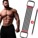 Chest Expander for Chest Arm Legs Shoulder Back Muscles Training, Chest Exerciser for Men with 5 Removable Ropes, Fitness Training Set for Pilates Push Ups Full Body Home Gym Workout Band