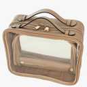 Clear Makeup Bag Toiletry Bag for Women Cosmetic Case Large Capacity Travel Make Up Bag Organizer Transparent Storage Compartment TSA Approved