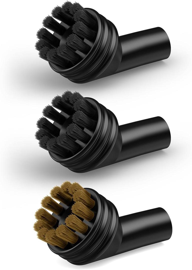 WHL-622 Steam Cleaner Accessories - 2 Pcs Nylon Brush and 1 Pcs Copper Brush
