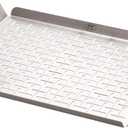 Weber Grill Pan Durable Stainless Steel Pan for Small or Delicate Foods, 1/8" Slits for Drainage, Wide Carry Handles