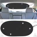 EcoNour Back Window Sun Shade for Car | Rear Window Shade with 99% Sun Protection from UV and Heat | Sun Shade for Car Window Baby Offers Complete Coverage for Rear Windshield | Medium (39"x19")
