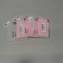 3 x 2 Pack Silicone Suction Cup Phone Case Mount Double-Sided, Hands-Free Strong Grip Holder for iPhone and Android, Sticky Phone Stand for Selfies and Videos, Pink+Transparent