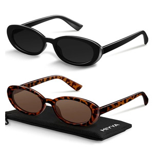 miyya Old Money Polarized Oval Sunglasses – 2025 Edition, UV400 Protection, Feather-Light Fit & Trendy Colors