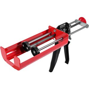 Dual Caulk Gun, Dual Component Caulking Gun, 400 mL/13.5 fl oz (1:1) Epoxy Hand Caulking Gun Dripless for Bond Adhesive Cartridge Applicator
