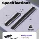 Adjustable Wheelchair Ramp 6FT Telescoping Portable Ramps for Steps Aluminum Lightweight Ramp with Storage Bag Non-Skid Ramps for Wheelchair for Home 72" L x 7.4" W 600lbs Capacity (2 Pack)