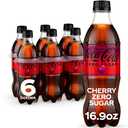 Coca-Cola Zero Sugar Cherry Diet Soda Soft Drink, 16.9 fl oz, 6 Pack