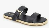 KENSIE
Flora Espadrille Slide Sandal In Black 8.5m