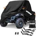 UTV Cover, Waterproof Heavy Denier Oxford Cloth Material for Polaris RZR Yamaha Rhino Can-Am Defender Honda Pioneer Kawasaki Mule Teryx 2-3 Passenger Single Row seat