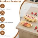 Disposable Wood Boat Plates/Dishes (100, 8''Long×3.9''Wide×0.8''High)