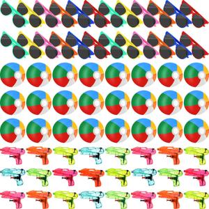 Seematn 72 Pcs Pool Beach Party Favors Bulk - Include Neon Sunglasses Colorful Mini Water Gun 6 Inch Inflatable Blow up Balls, Pool Party Decorations, Summer Pool Favors for Kids Seematn 72 Pcs Pool Beach Party Favors Bulk - Include Neon Sunglasses Colorful Mini Water Gun 6 Inch Inflatable Blow up Balls, Pool Party Decorations, Summer Pool Favors for Kids