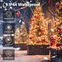 Connectable 240LED 88Ft 13Modes String Lights Outdoor Indoor | Extendable Green Wire Christmas String Lights with Timer | Twinkle Fairy Light Plug in for Xmas Tree Garden Decor Party (Warm White)