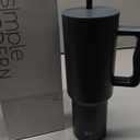 Simple Modern 40 oz Trek Tumbler with Handle and Straw Lid | Cup Holder Friendly Insulated Stainless Steel Travel Mug | Graphite