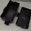 Hrensaw Medium Outdoor Electrical Box(10.6x5.5x4.5inch),Weatherproof Connection Box w/6 Cable Entry,IP54 Waterproof Extension Cord Cover Protect Power Strip,Timer,Plug,Holiday Lights,Black