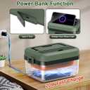 ODSD Cordless Electric Lunch Box for Adults, 16000mAh Rechargeable Self-Heating Lunch Box Food Warmer with Timer & Adjustable Heating, 34oz/1L Container with Insulated Bag for Office Car Outdoor