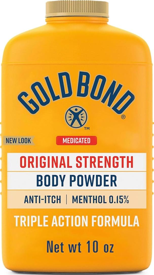 Gold Bond Medicated Body Powder, Talc Free Body Powder for Women and Men, Anti-Itch, Absorbs & Cools - 10 oz 6-Pack