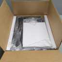 Vagusicc C Shaped End Table, Tall Side Table for Couch, C-Table End Table Adjustable Height Side Tables, Large Surface Sofa Tables TV Tray, Slide Under Couch Tables for Sofa, Living Room,Bedroom,Brown (11.95"D x 23.85"W x 20.85-33.55"H)