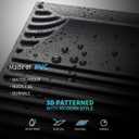 Art3dwallpanels PVC 3D Wall Panel for Interior Wall Dcor, 19.7" x 19.7" Wall Decor PVC 3D Wall Panels, 3D Textured Wall Panels, Pack of 12 Tiles, Black
