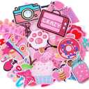 36 Pcs Pink Embroidered Patches Iron on Patches for Clothing Assorted Styles Pink Theme Iron on Patches for Girls Cute Applique Patches Sew on Patches for Clothes Backpacks Jackets Jeans Hats DIY