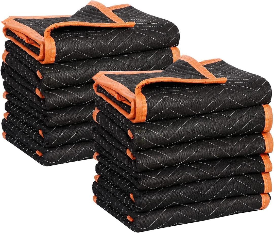 Simpli-Magic Heavy Duty Padded Moving Blankets 72" x 80" 24 Pack