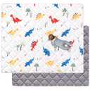 Premium Foam Baby Play Mat 79" X 71", Extra Large Activity Playmats for Babies,Toddlers, Infants, Soft Thicker Sponge Baby Mat for Floor, Play & Tummy Time, Machine Washable for Easy Care (79"L x 71"W x 0.8"Th, B- Fun Dinosaur)