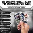 100 Assorted Football Cards Football Trading Card Packs Variety from 1970s to Present + 2 Memorabilia Cards (Jersey or Autograph Football Cards) Sports Trading Cards from Trusted Brands, 2.75 x 2.5 x 0.1 inches