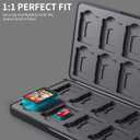 2 x FANPL Game Case Holder for Nintendo Switch Switch 2/1/Switch OLED/Lite, 20 Game Card and 20 Micro SD Card Slots Portable Storage Case for Switch 2, Cartridge Box with Hard Shell & Soft Liner