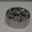 HULISEN Round Cake Ring Mold, Stainless Steel 4" Cooking Crumpet Rings with 1 Pusher & 4 Food Form, Tuna Tartare Mold for Pancake, Salad, Mousse