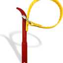 Strap Wrench 12 Inches, Water Filter Wrench Steel Handle Adjustable Strap Wrench for Replacing Water Filter, PVC Pipe Joints, Oil Filter, Swimming Pool Connection (Red Handle, Yellow Strap)