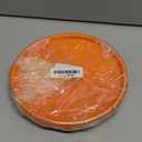 2 Pack Dog Flying Discs 8.7inches Durable Pet Interactive Toys Soft Rubber for Medium Large Breeds Training Outdoor Flight Orange