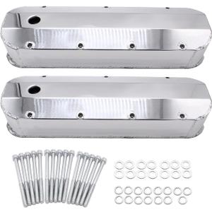 Polished Tall Fabricated Aluminum Valve Covers for Big Block Chevy 396 402 427 454