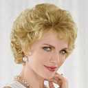 Baruisi Short Fluffy Blonde Wigs for Women Natural Looking Synthetic Short Curly Cosplay Hair Wig