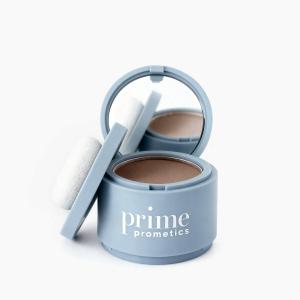 Prime Prometics Instant Coverage Hairline Powder for Mature Women Covers Grays, Roots & Thinning Areas Water & Sweat-Resistant Natural, Fuller-Looking Hairline (Ash Brown)