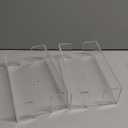 2Pack Capacity Acrylic Tissue Holder for Elegant Rectangular Napkin Box Cover Versatile Napkin Dispenser for Restaurants Hotels and Bathrooms