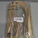 BENECREAT 13.12 Yards Wheat Straw Ribbon for Hat Making, 0.83 Inch Wide Straw Braid Ribbon for Hat Making DIY Craft Accessories, Blanched Almond Color