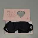 LitBear 100% Pure Silk Sleep Mask, 22 Momme 6A Mulberry Silk Fabric and Filling, Total Light Blocking Eye Mask Sleeping for Women, Men, Side Sleepers, Includes Travel Pouch and Scrunchie  