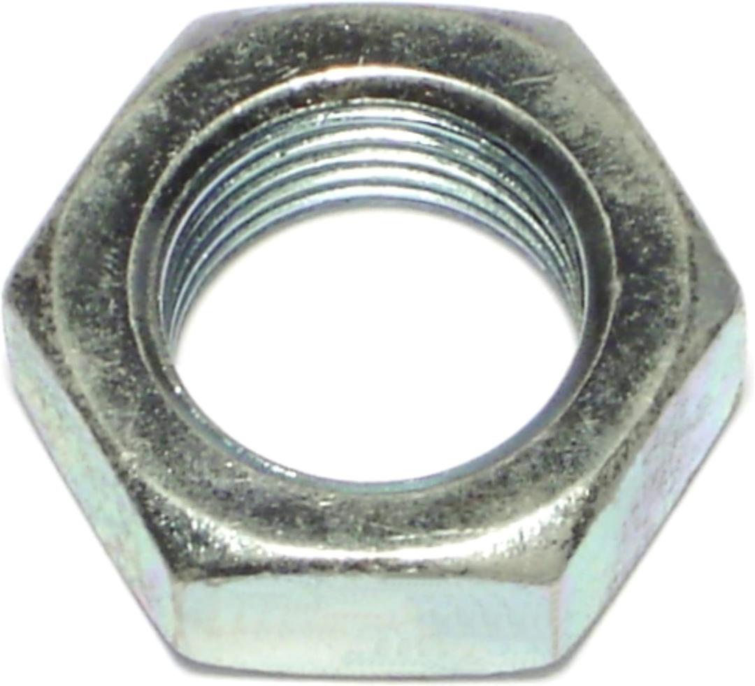 9/16 in (14–15 mm) (100 Pack) Grade 2 Hex Nuts, Coarse Thread, Zinc, Industrial/Commeical Grade ASME B18.2.2 by Makers Bolt
