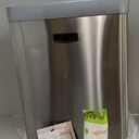 EKO Mirage-X 47 Liter / 12.4 Gallon Touchless Rectangular Motion Sensor Trash Can with Removable Liner, Brushed Stainless Steel Finish