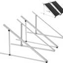 45 Inch 2 Sets Solar Panel Mounting Brackets Kit 0-90 Adjustable Solar Panel Tilt Mount Brackets for 100-400W Panels Windproof for Roof,RV,Ground,Boat and Off-Grid. (2Sets)