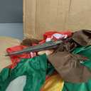 OurWarm 10 FT Christmas Inflatable Outdoor Decoration, Lying Gingerbread Inflatable Christmas Blow Up Yard Decorations with LED Lights, Inflatable Gingerbread Man for Yard Lawn Garden Roof Decor