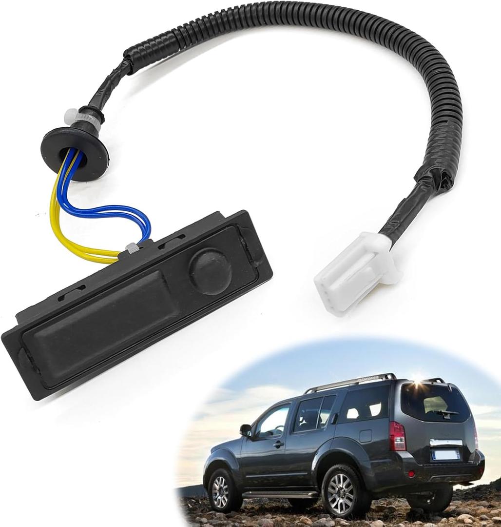 Hatch Release Button Trunk Latch 25380-3JA0A Rear Liftgate Tailgate Trunk Open Release Switch Button Compatible with Nissan Pathfinder Platinum S SL SV 2016-2020, Platinum Hybrid 2014-2015