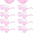 Photect 12 Pairs Witch Hat Heart Shaped Sunglasses Rimless Glasses Candy Color Sunglasses Witch Party Supplies for Women